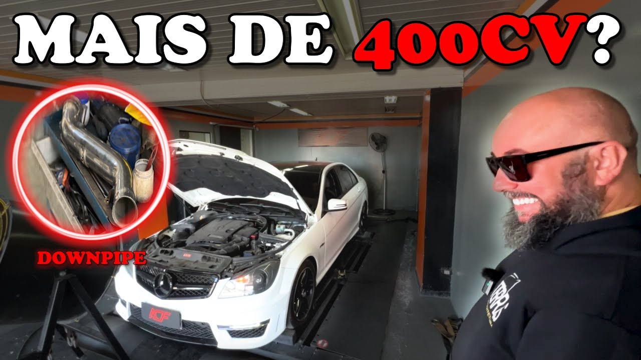 FIZ STAGE 2 NA MERCEDES - POPS AND BANGS E DOWNPIPE - AGORA SIM!!!