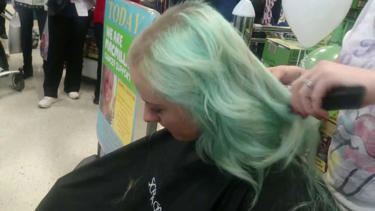 Rebecca Rodger Getting Her Head Shaved for Macmillan Cancer Support