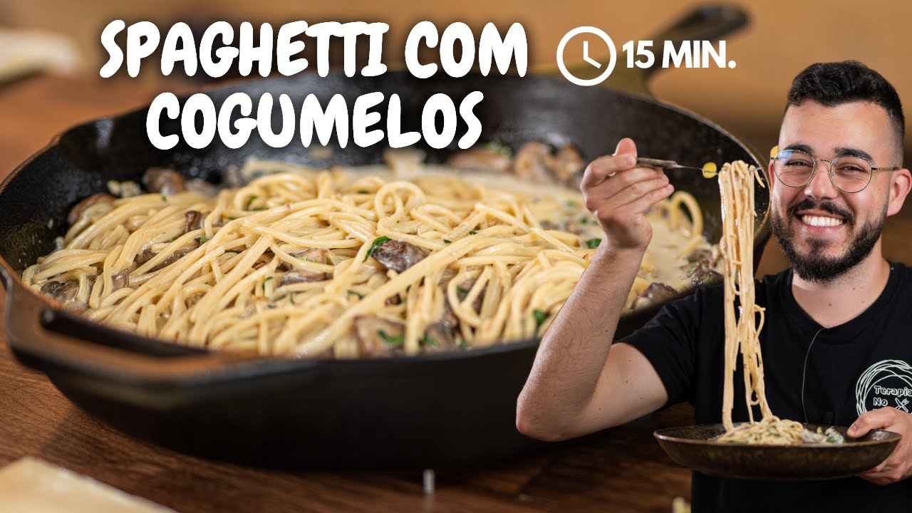 SPAGHETTI AI FUNGHI ou COM COGUMELOS
