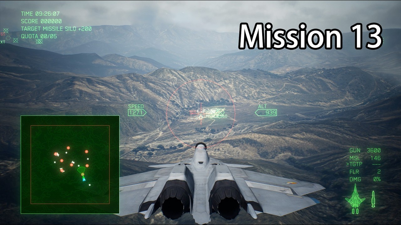 Ace Combat 7 | Mission 13: Bunker Buster | S-Rank | ACE Difficulty