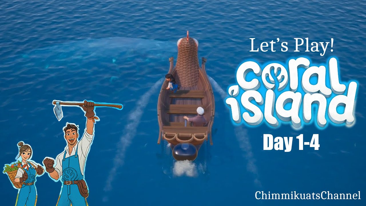 [Let's Play] Coral Island Spring Year 1 Day 1-4 (Meet Islander, Fishing, Event and Mini Event)