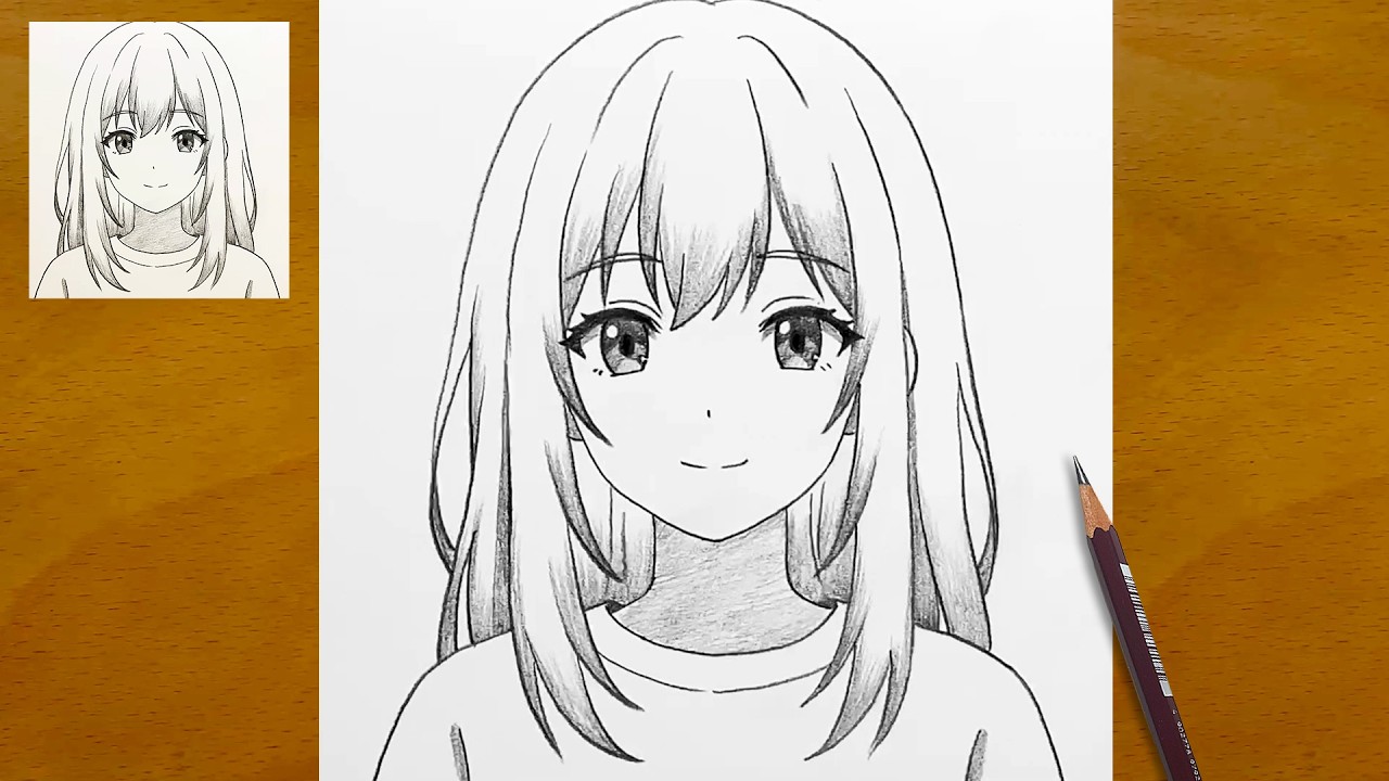 Beautiful Anime Girl Drawing | Easy Step by Step