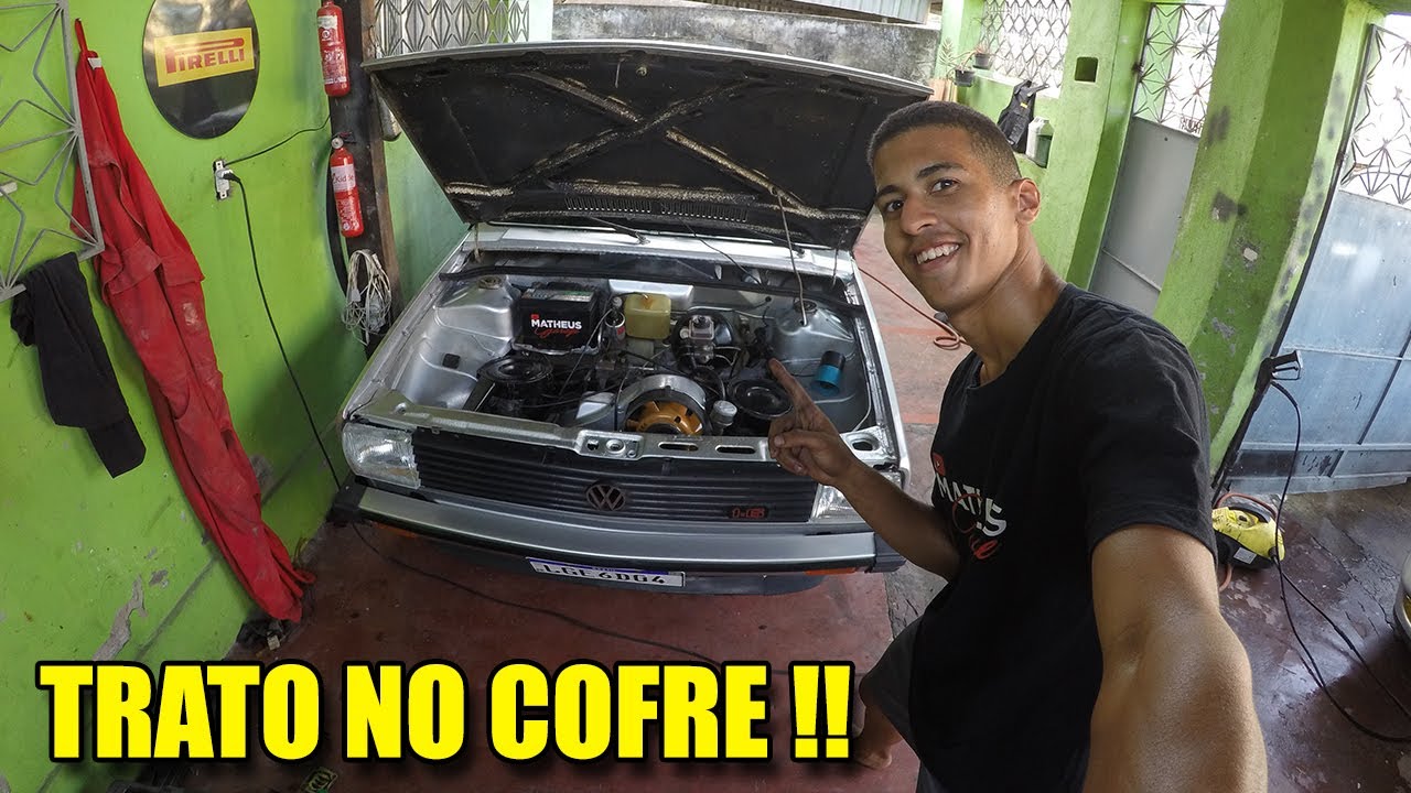 O TRATO NO COFRE DO MOTOR, DESMONTEI TUDO PRA PINTAR ! | GOL LS 1982 EP.3