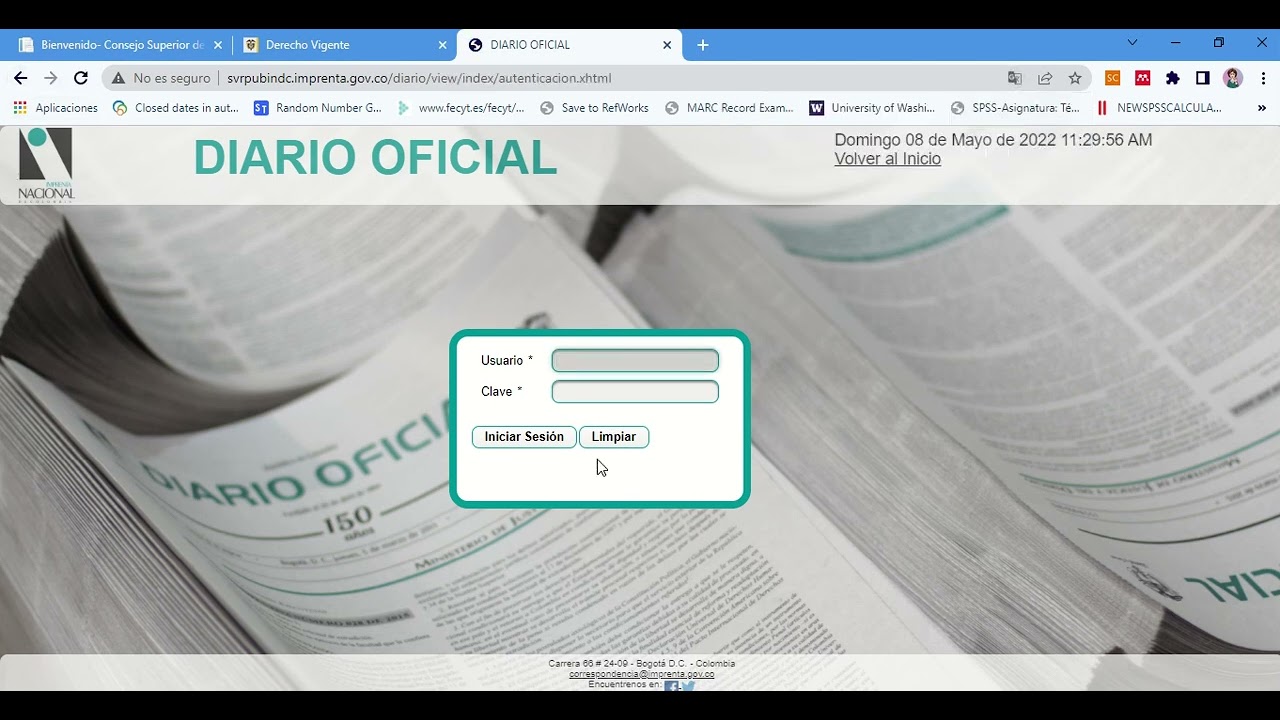 Informaci&oacute;n legal colombiana.