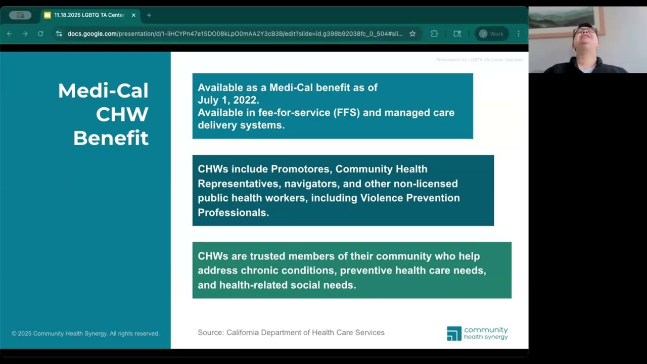 Medi Cal Learning Collaborative Community Health Worker Benefit