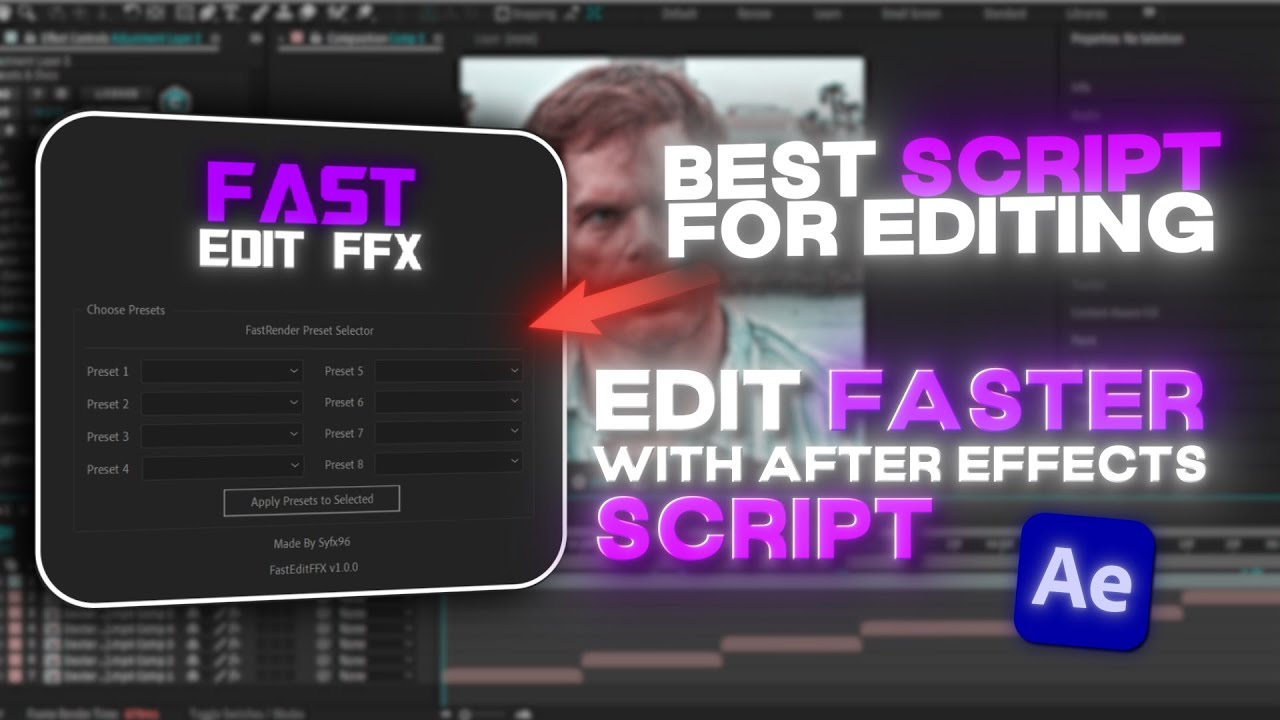 Auto Apply Presets in After Effects ⚡️ Edit 10X Faster with This One-Click After Effects Script
