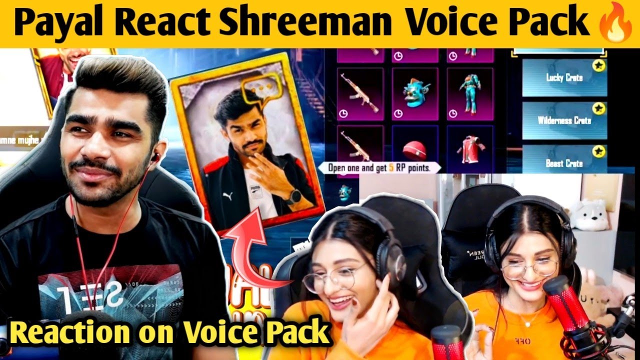 Payal react on shreeman legend voice pack 🔥 | Payal can't stop laughing