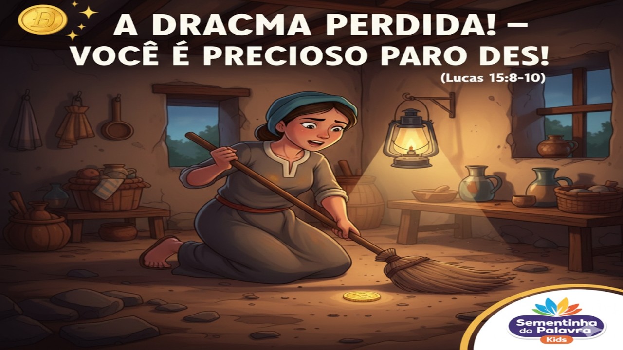 🪙 A DRACMA PERDIDA! | Você é um Tesouro de Deus | Parábolas de Jesus nº 05 | S P K