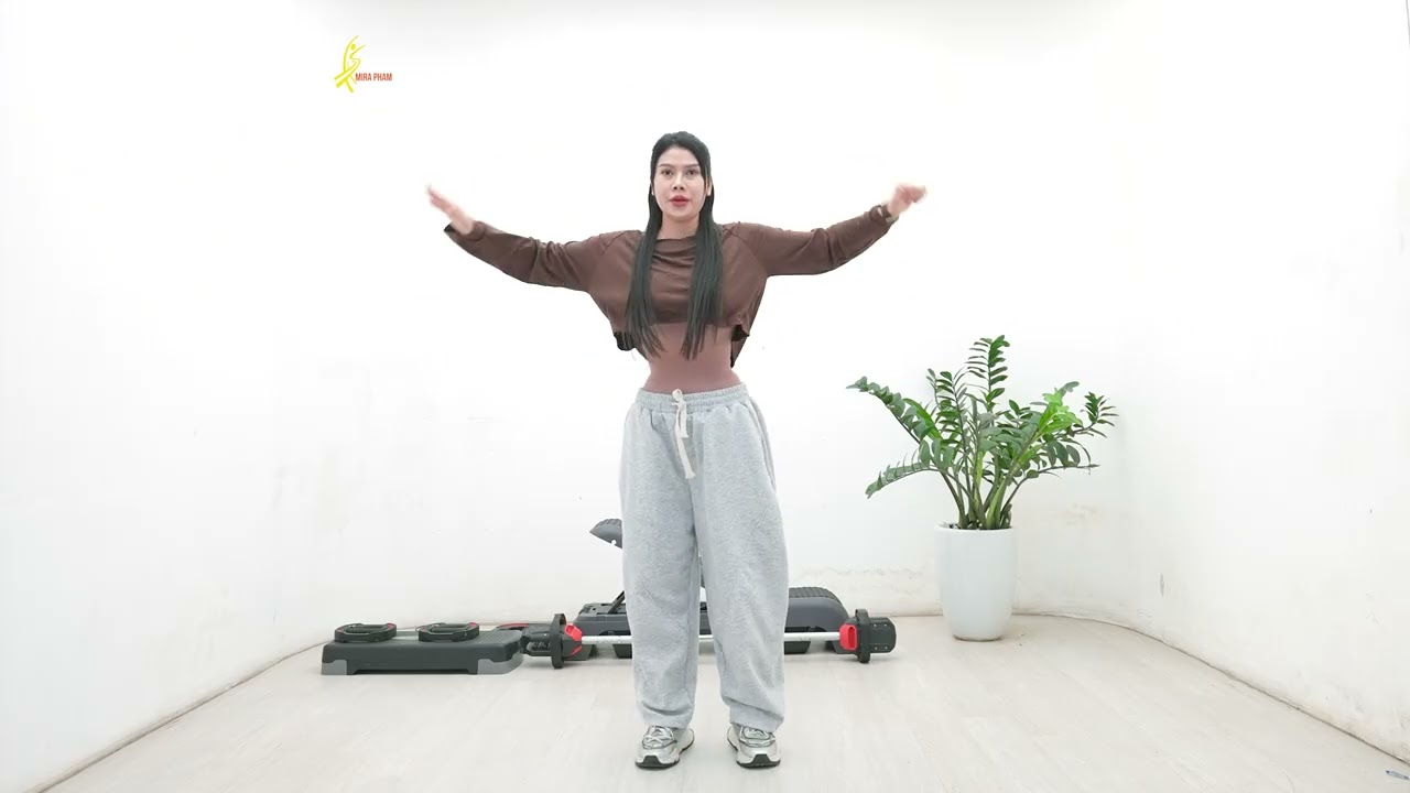 Aerobic Workout Burning | Belly Waist And Glutes Effective | Mira Pham Aerobics