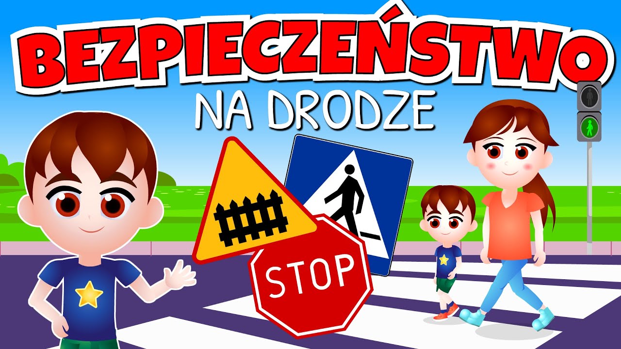 Kazio i BEZPIECZEŃSTWO NA DRODZE film edukacyjny dla dzieci 🔴🟢