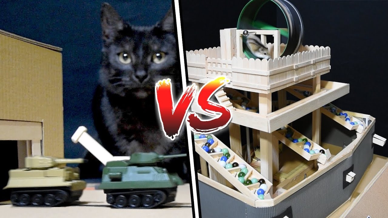 CAT TANK ARMY vs HAMSTER CASTLE