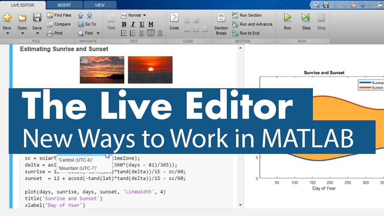 What Is the Live Editor?&nbsp;- New Ways to Work in MATLAB
