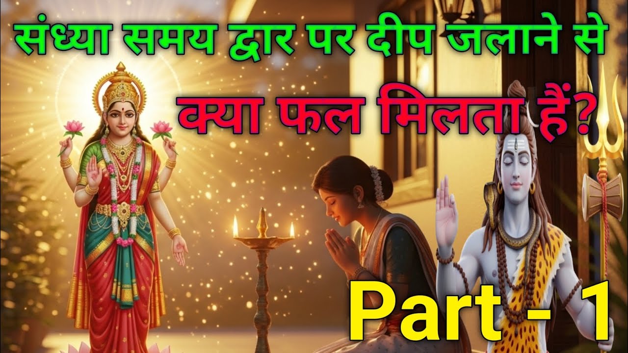 संध्या समय  द्वार पर दीप जलाने से क्या फल मिलता हैं?भगवान शिव–माता पार्वती संवाद।
