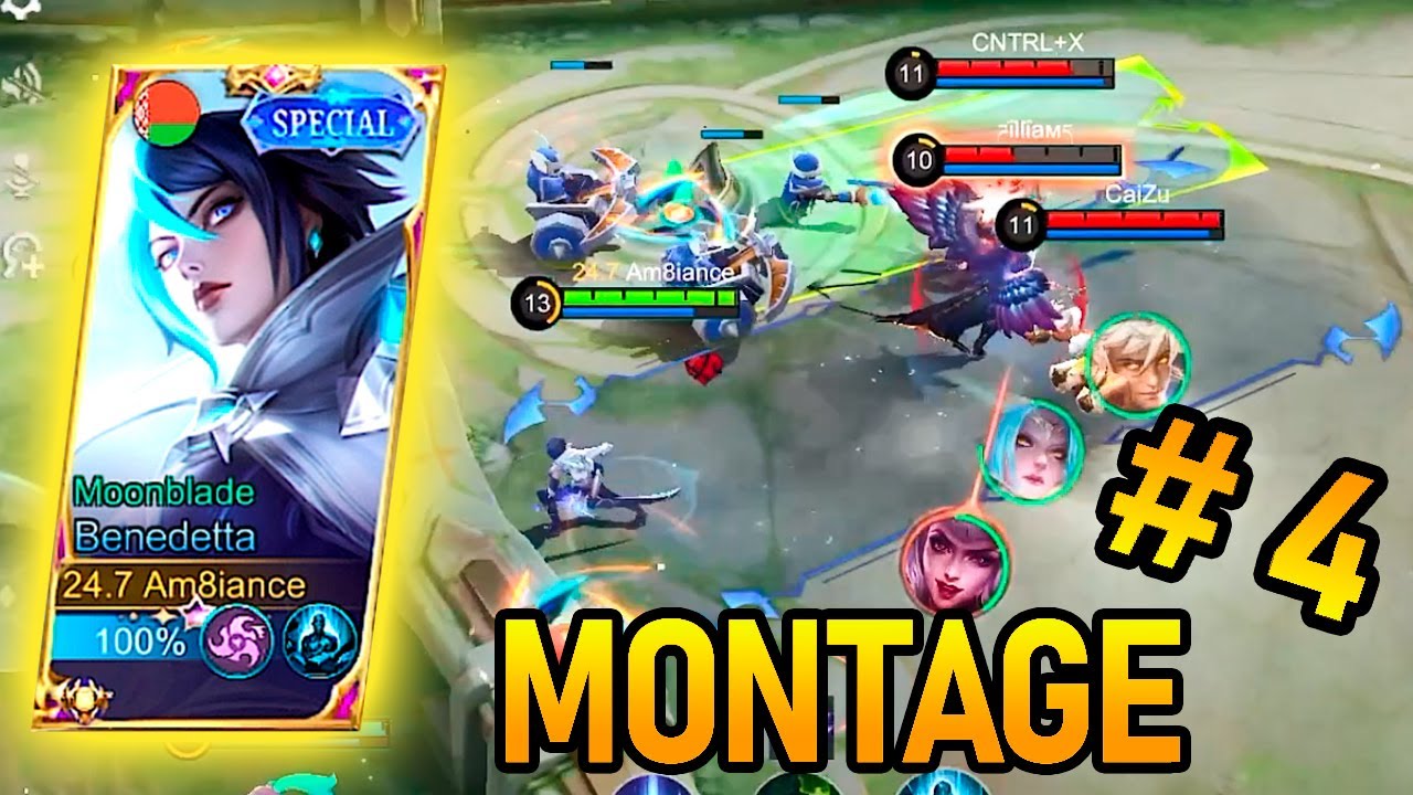 Benedetta Montage #4 - Outplay - Immunity to Damage! Best Moments! Benedetta MLBB