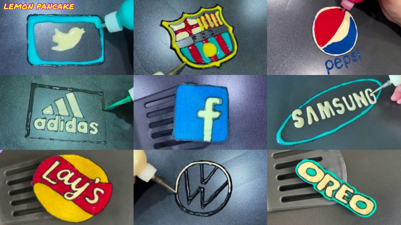 Compilation Logos Pancake Art 2 | LEMON Pancake