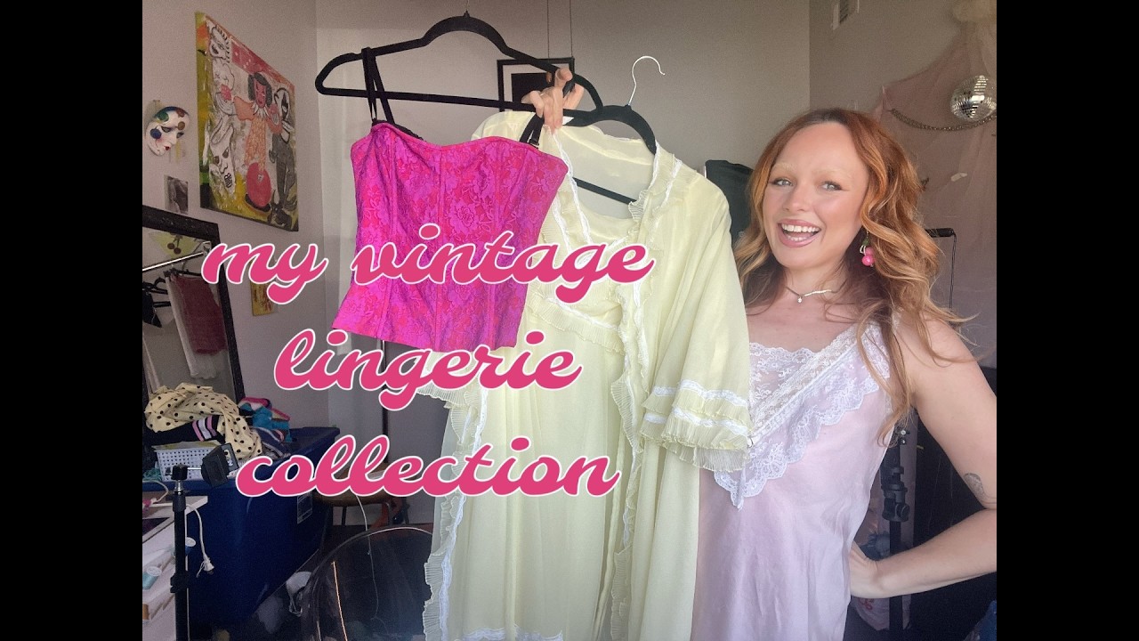 inside my vintage lingerie collection | vintage reseller diary