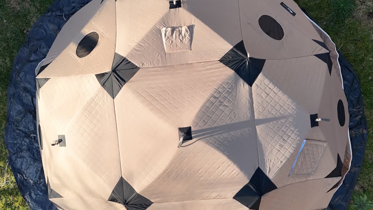 Самая большая зимняя палатка с большим окном!