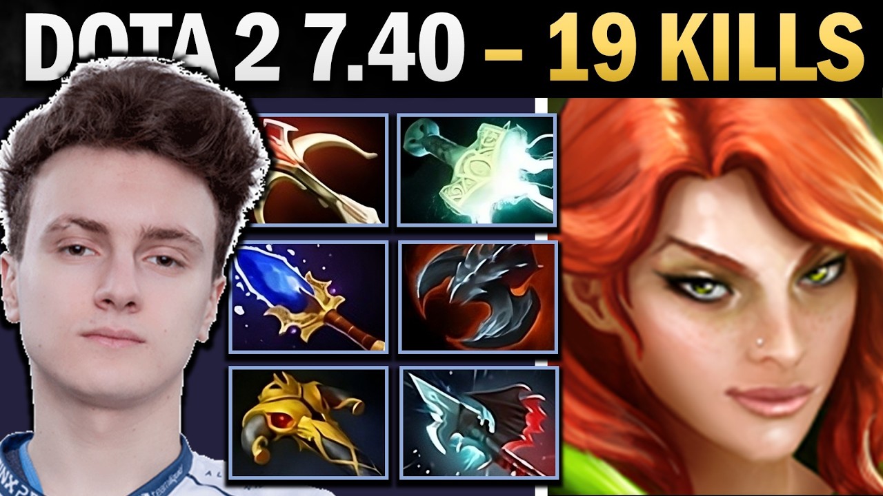 Windranger Pro Carry with Satanic and Mjolnir - Dota Gameplay