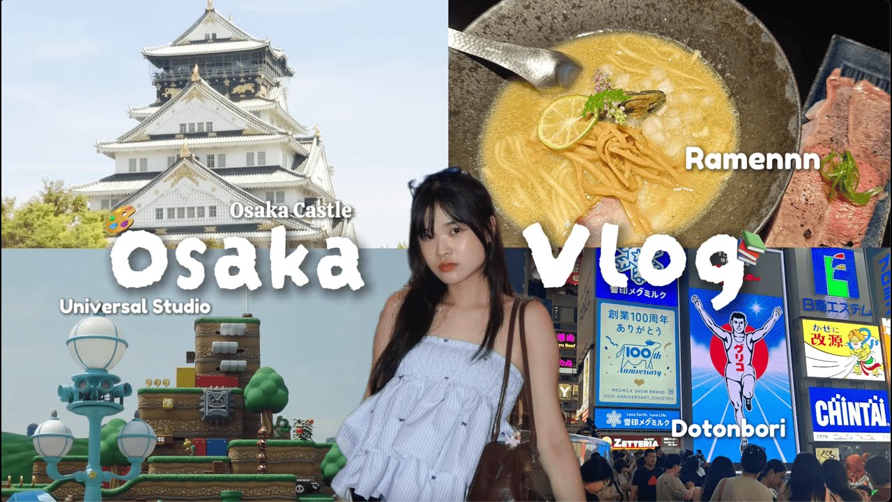 #Vlog05 - Japan 🇯🇵 | Nhật ký 48h ở Osaka | Universal Studio & bát mì Ramen tâm đắc 🍜