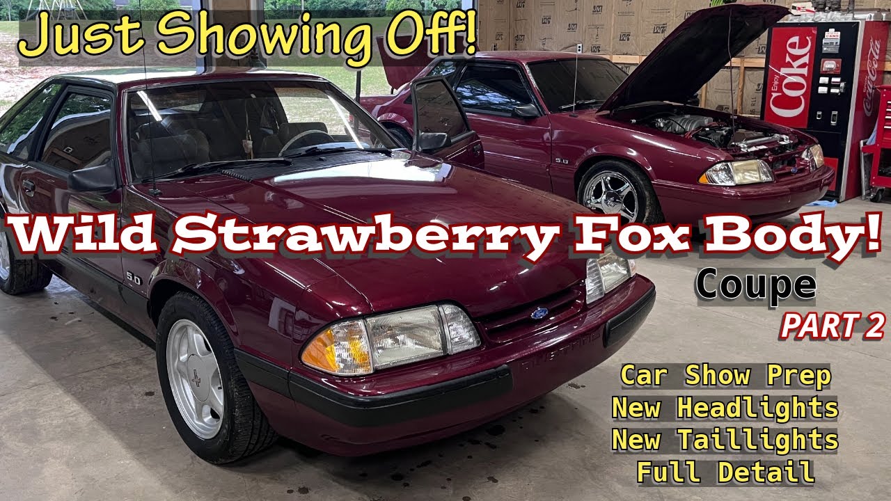 '92 Mustang Fox Body Coupe Part 2! New headlights and taillights, detailed, and headed to a show!