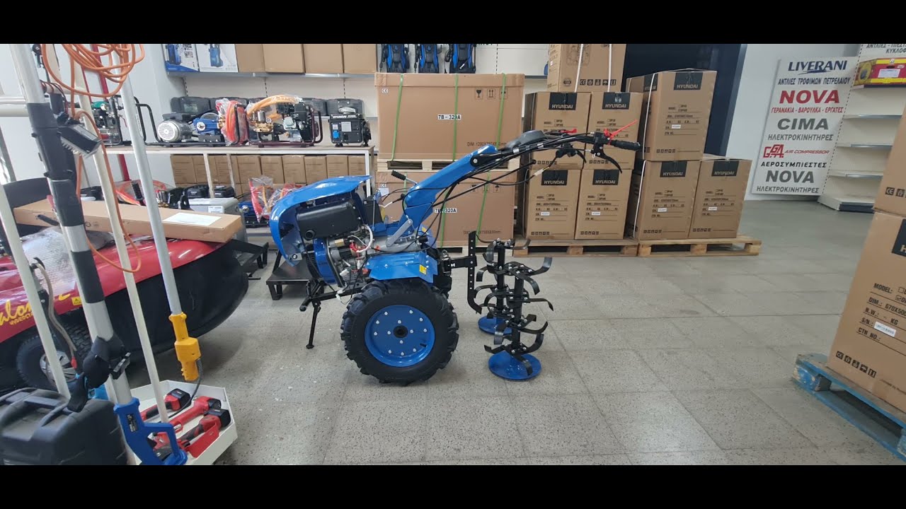 Σκαπτικό-Φρέζα Πετρελαίου 10Hp Hyundai 12HD wm186fbev