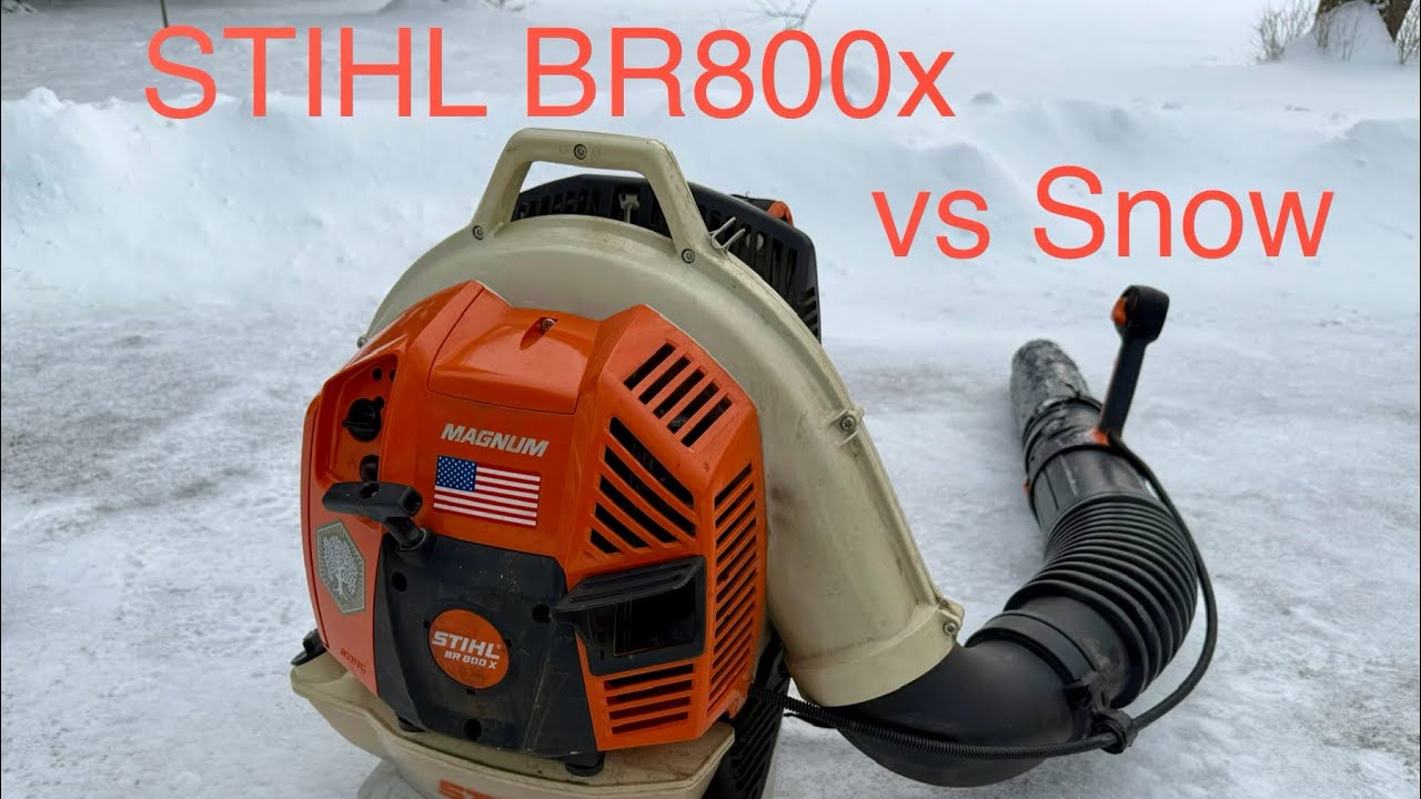 STIHL BR800x backpack blower vs 10” Snow   *(Haven’t shoveled snow in years!)  power deluge of air 