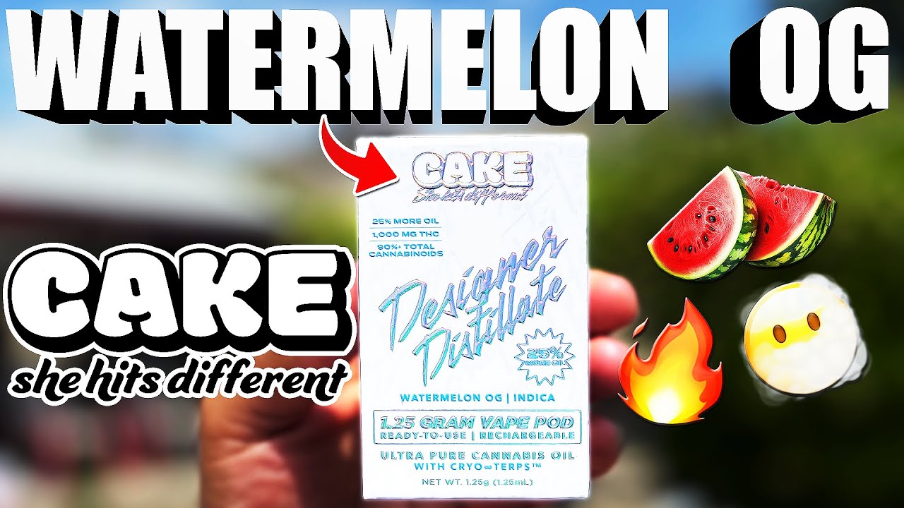 This WATERMELON OG was JUICY! | Cake Designer Distillate 1.25 Gram Review!