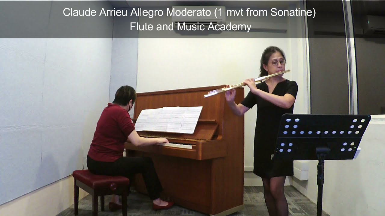 Flute ABRSM Grade 5 from 2022, B1 Claude Arrieu Allegro Moderato (1 mvt from Sonatine)