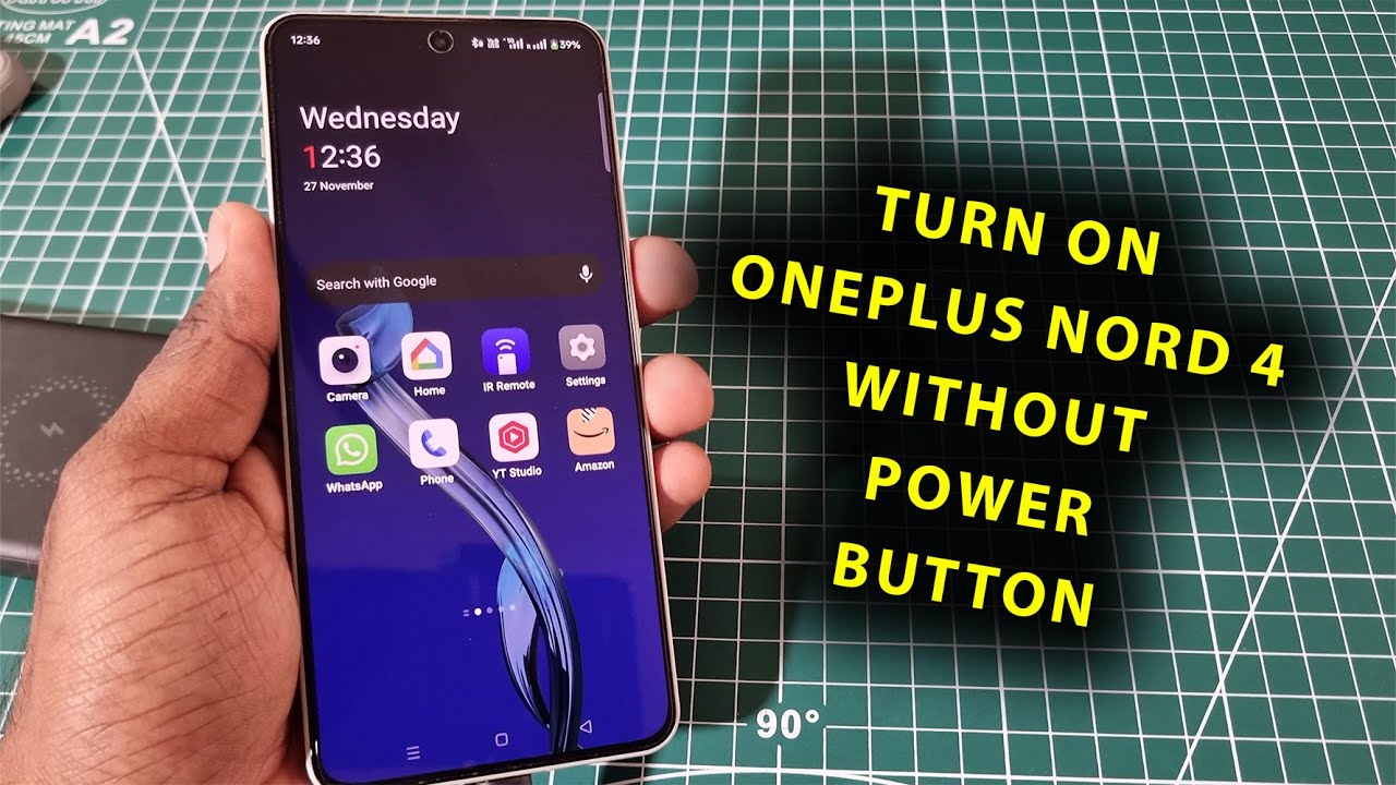 Как включить OnePlus Nord 4 без кнопки питания | Если кнопка питания не работает