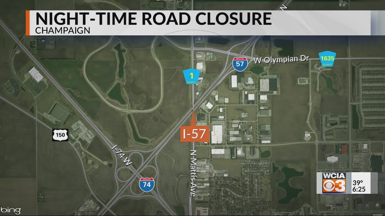 I-57 Night-Time Road Closure on Monday & Tuesday