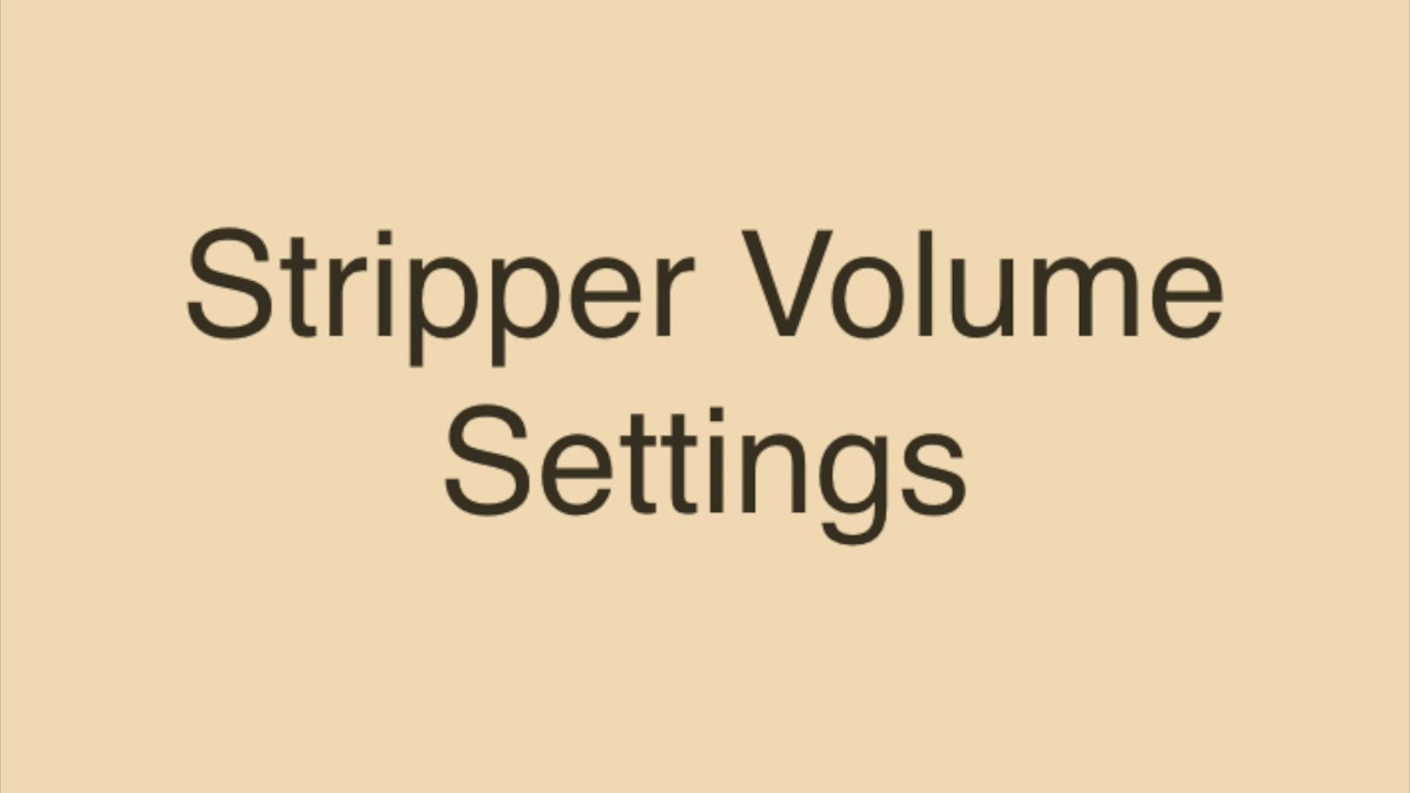 Stripper for Manipulation