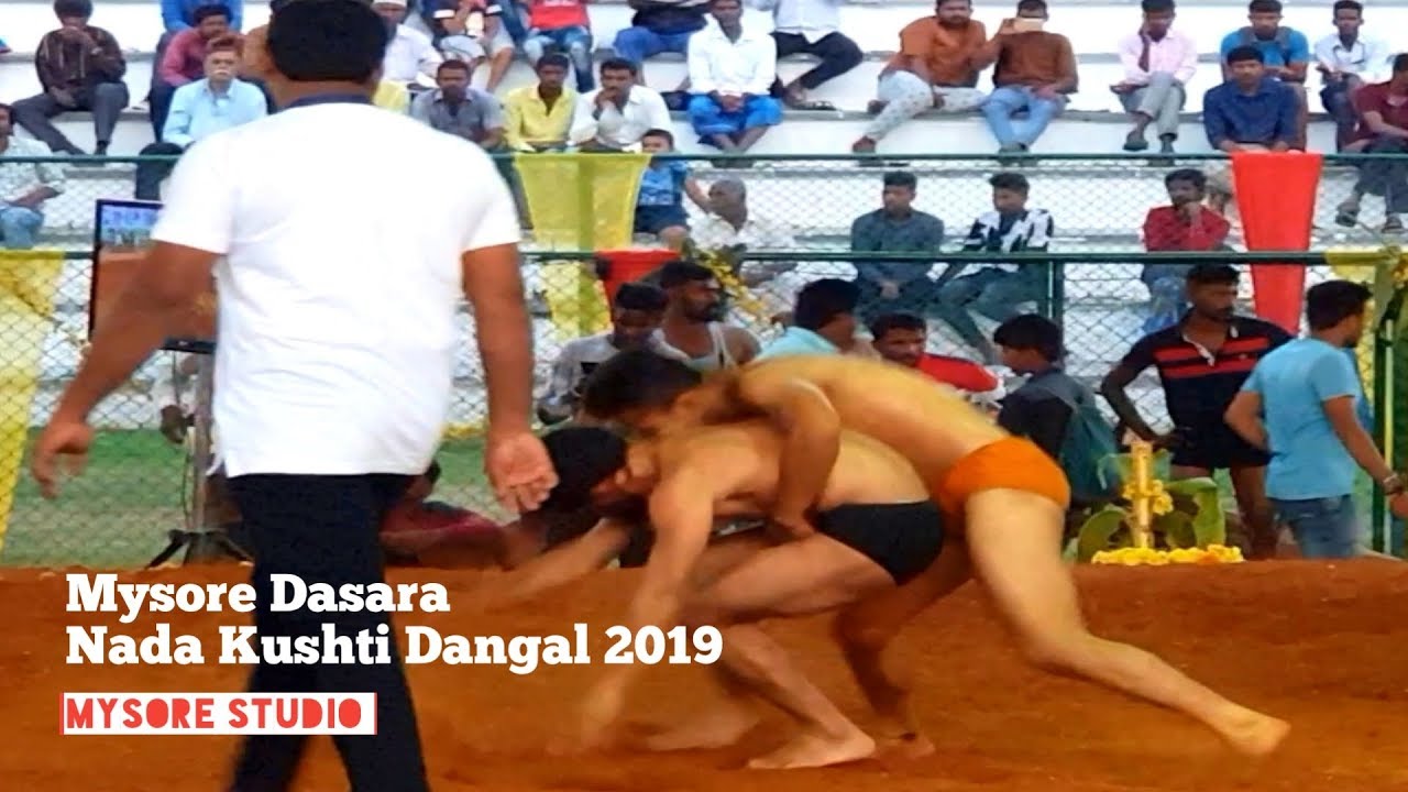 Mysore Dasara Nada Kushti Dangal 2019 Wrestling Competition Mysore Karnataka tourism