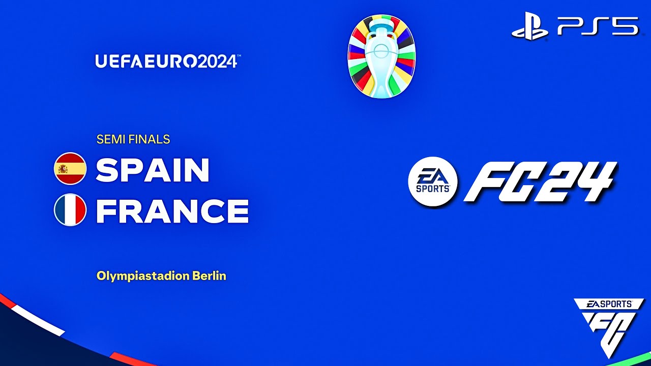 FC 24 - Spain vs. France - EURO 2024 Semi Finals Match | PS5™ [4K60]