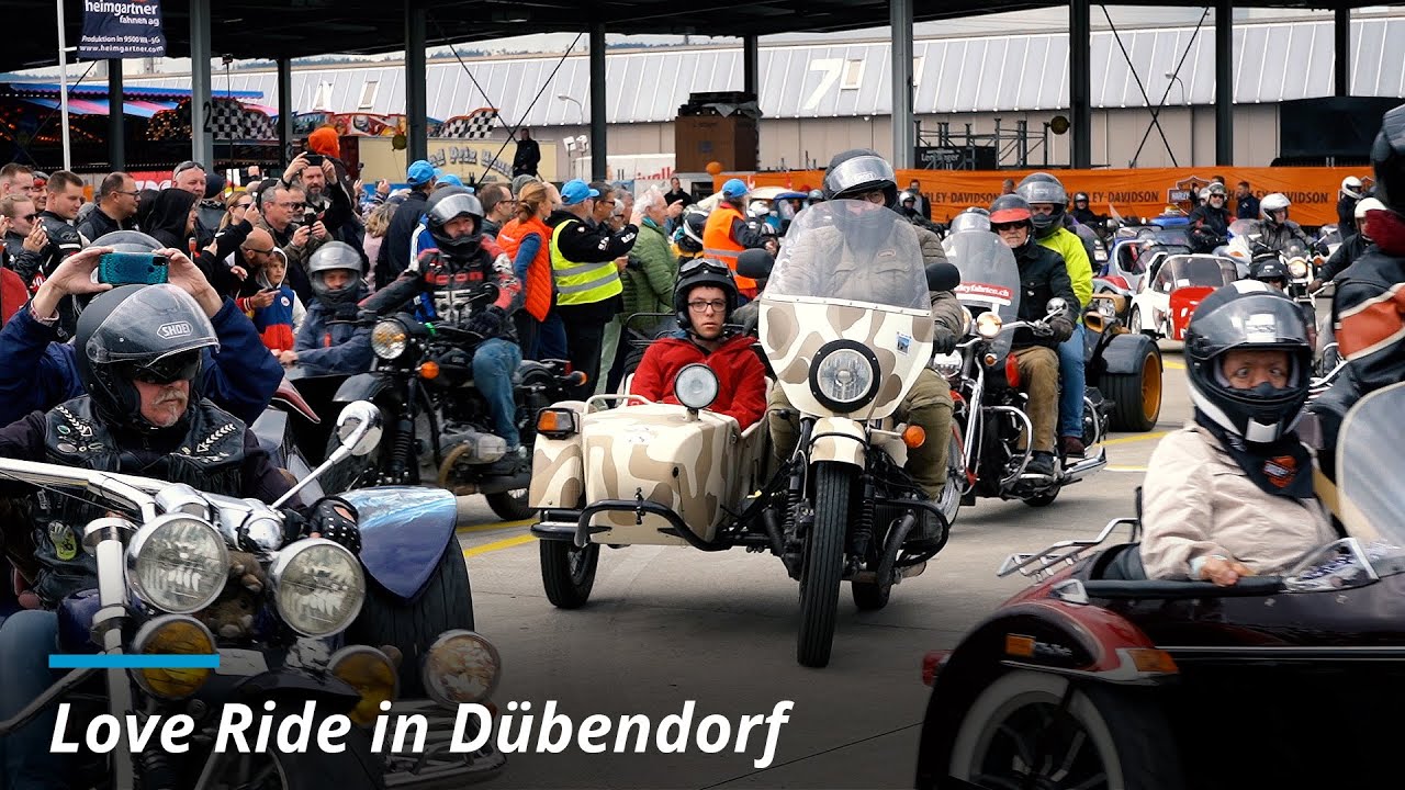Love Ride in Dübendorf -  Mit heissen Öfen für Solidarität unterwegs