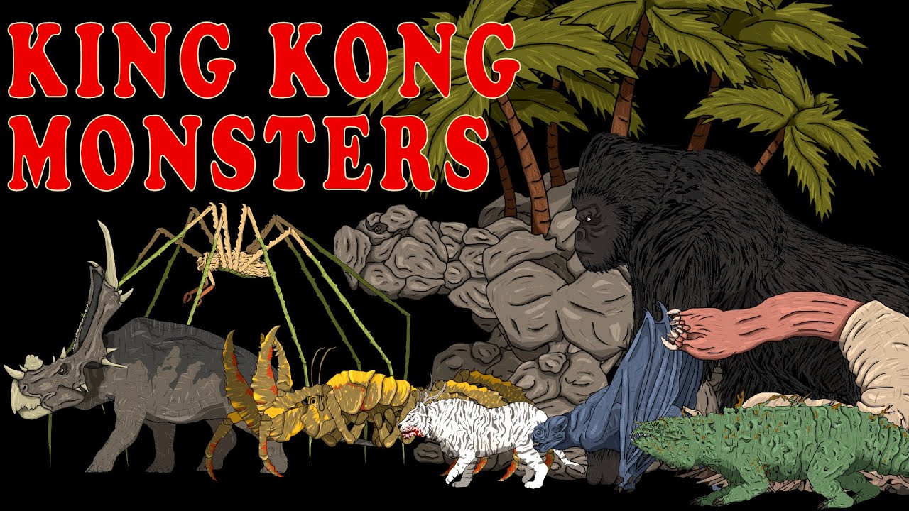 King Kong Monsters Size Comparison (Monsterverse vs. Peter Jackson)