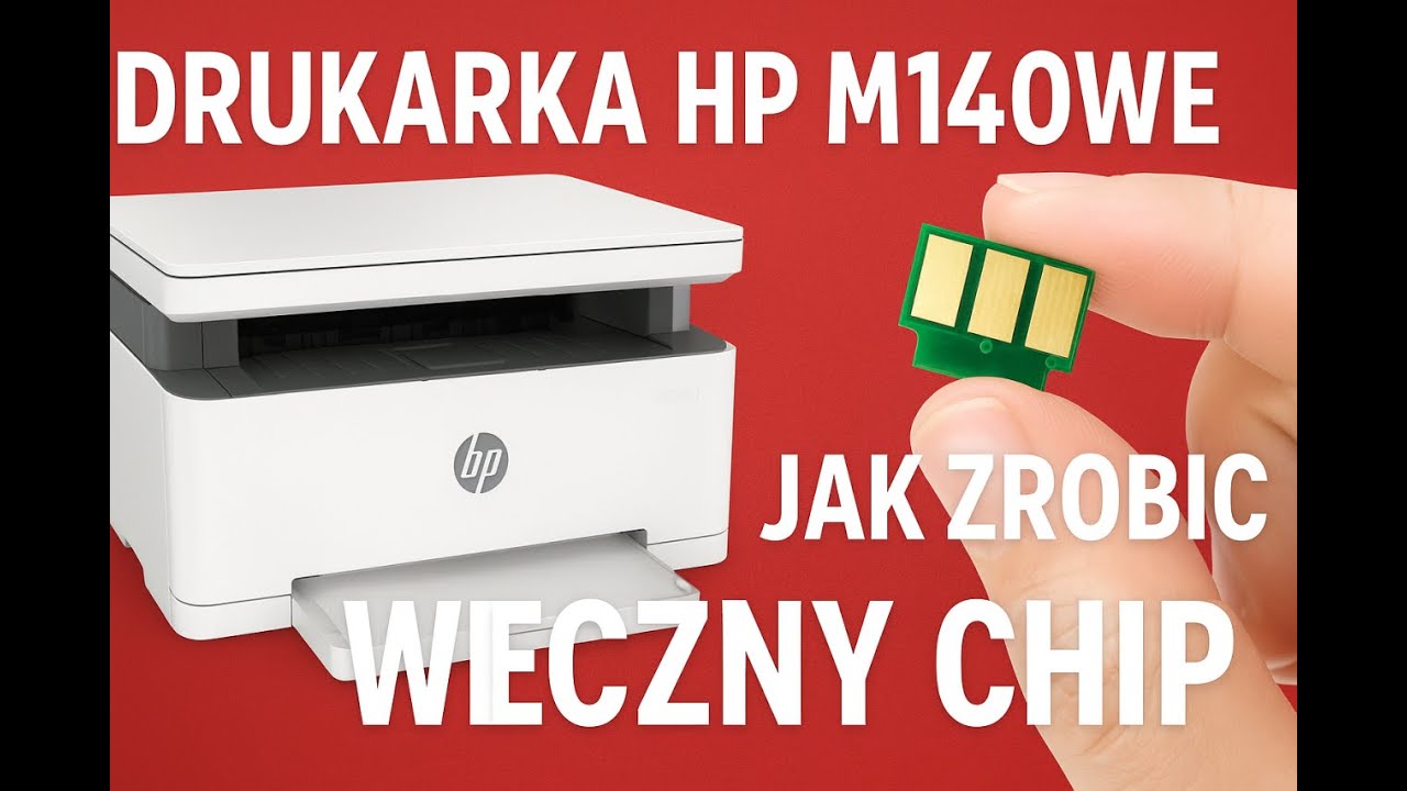 Jak zrobić - drukarka HP M140WE - Wieczny CHIP -  by drukowała na ZAMIENNIKU - WYMIANA CHIP