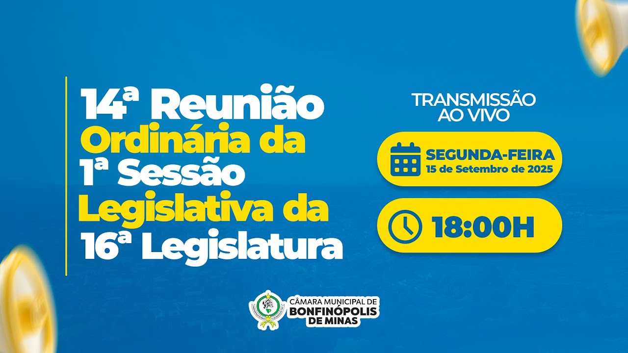 14º Reunião Ordinária da 1° Sessão Legislativa da 16° Legislatura - Dia - 15/09/2025