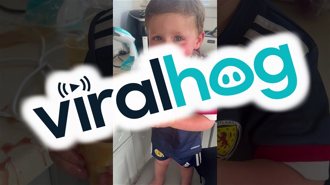 Mom Discovers Toddler Has Made a Mess in the Kitchen || ViralHog