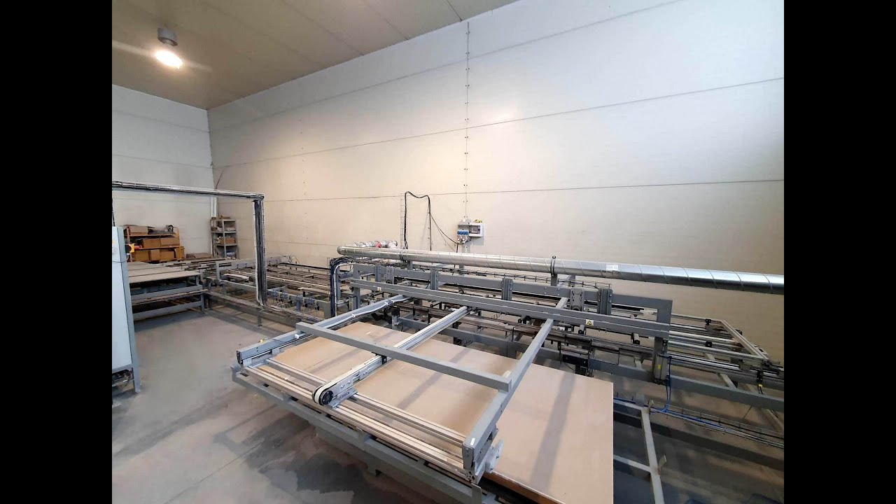 Maszyna frezująco-klejąca do produkcji płyt gipsowo kartonowych KlicK board
