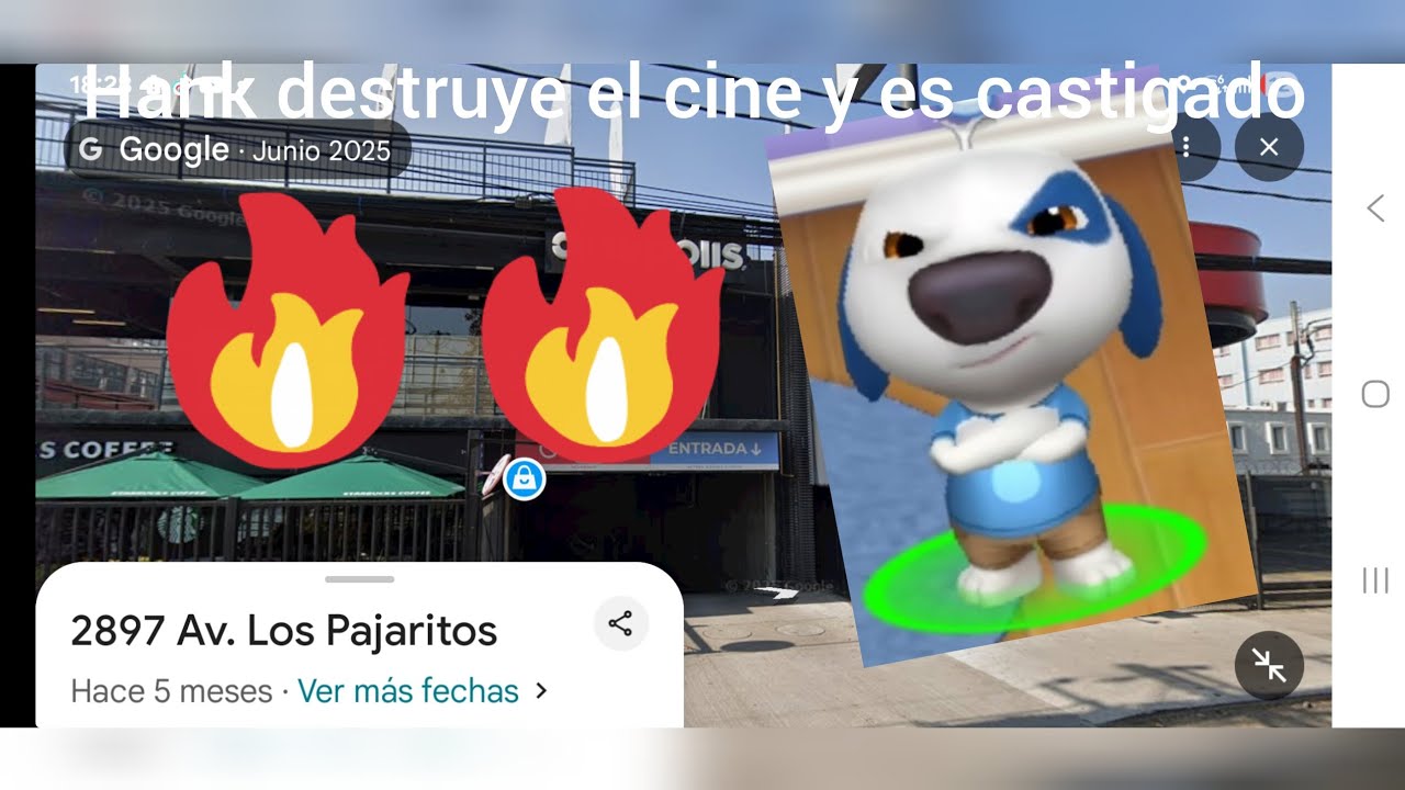 Hank destruye el cine y es castigado 