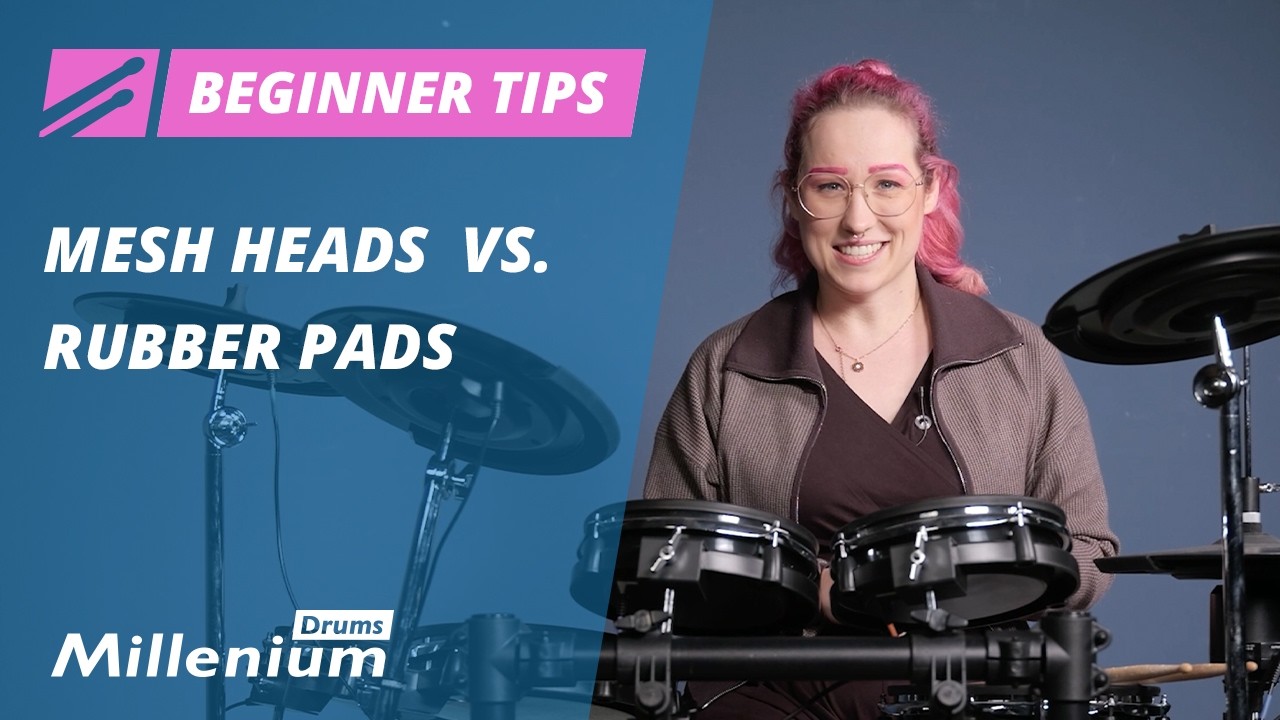 Mesh heads vs. rubber pads on e-drums - what is the difference?