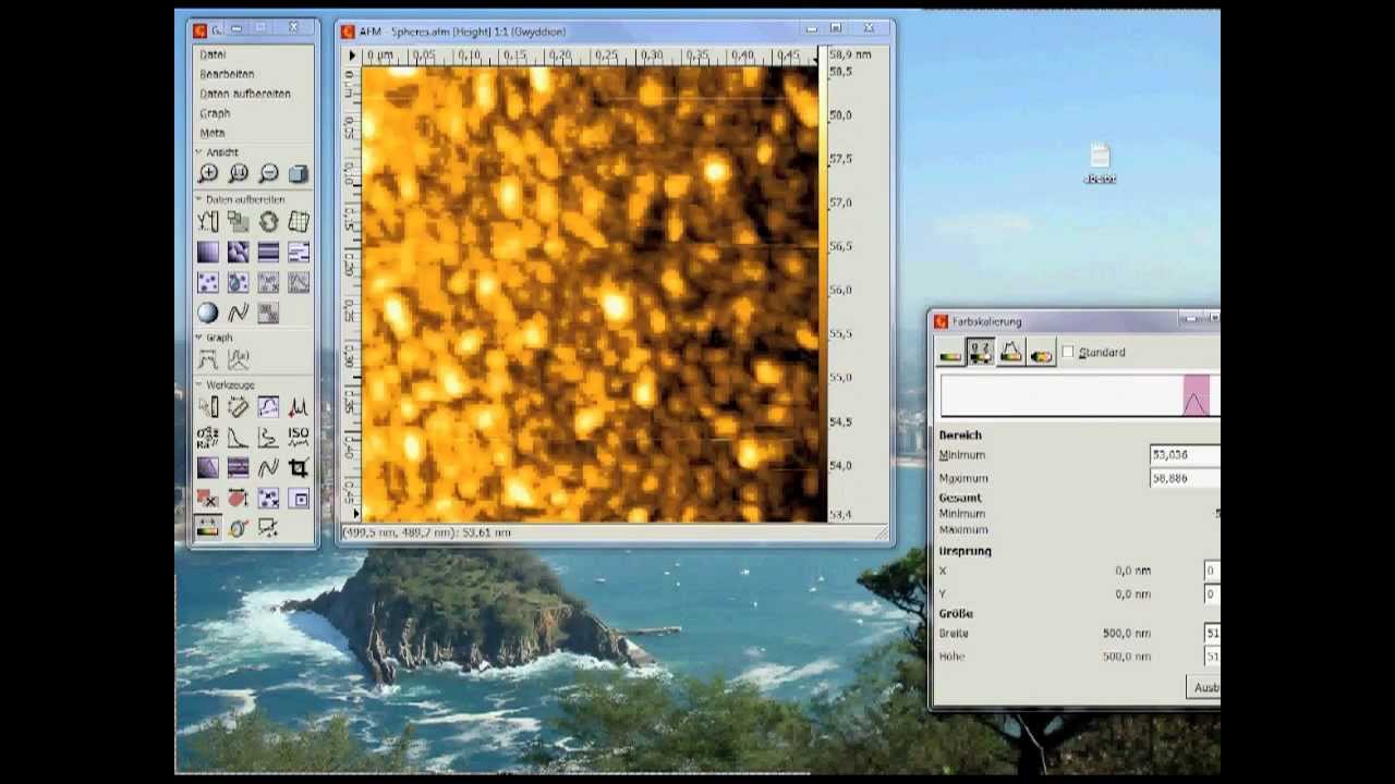 AFM SPM for absolute Beginners - Free Software Gwyddion - Tutorial Part 3/9