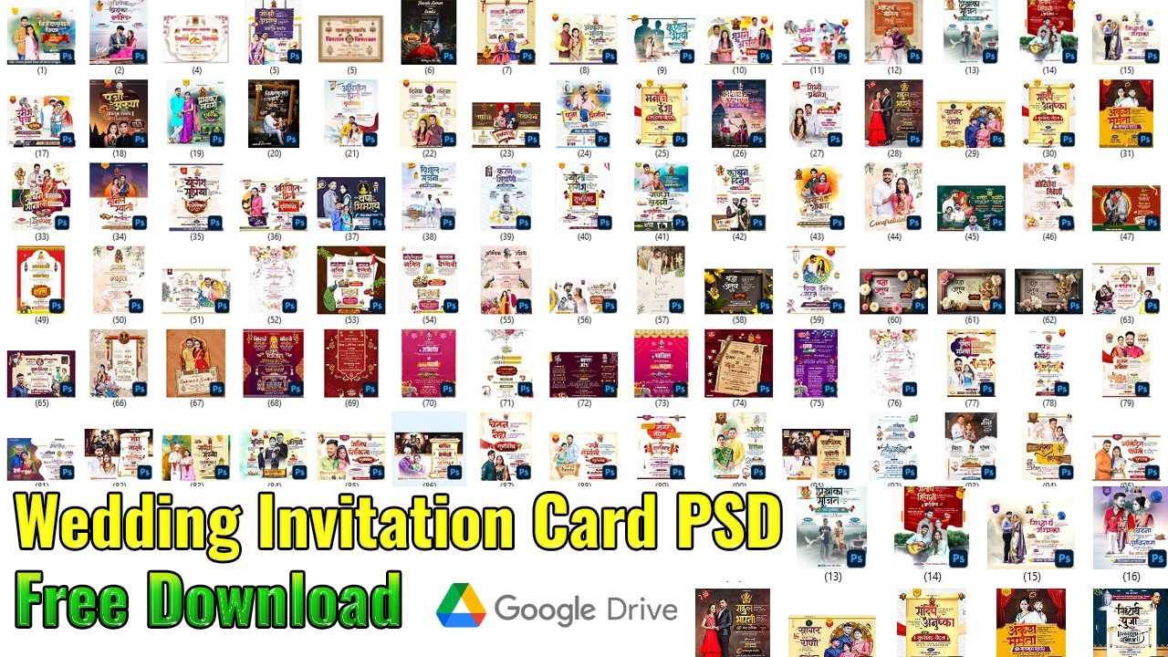 Wedding Invitation Card PSD FREE Download 2026 😍 | 100+ Premium Designs