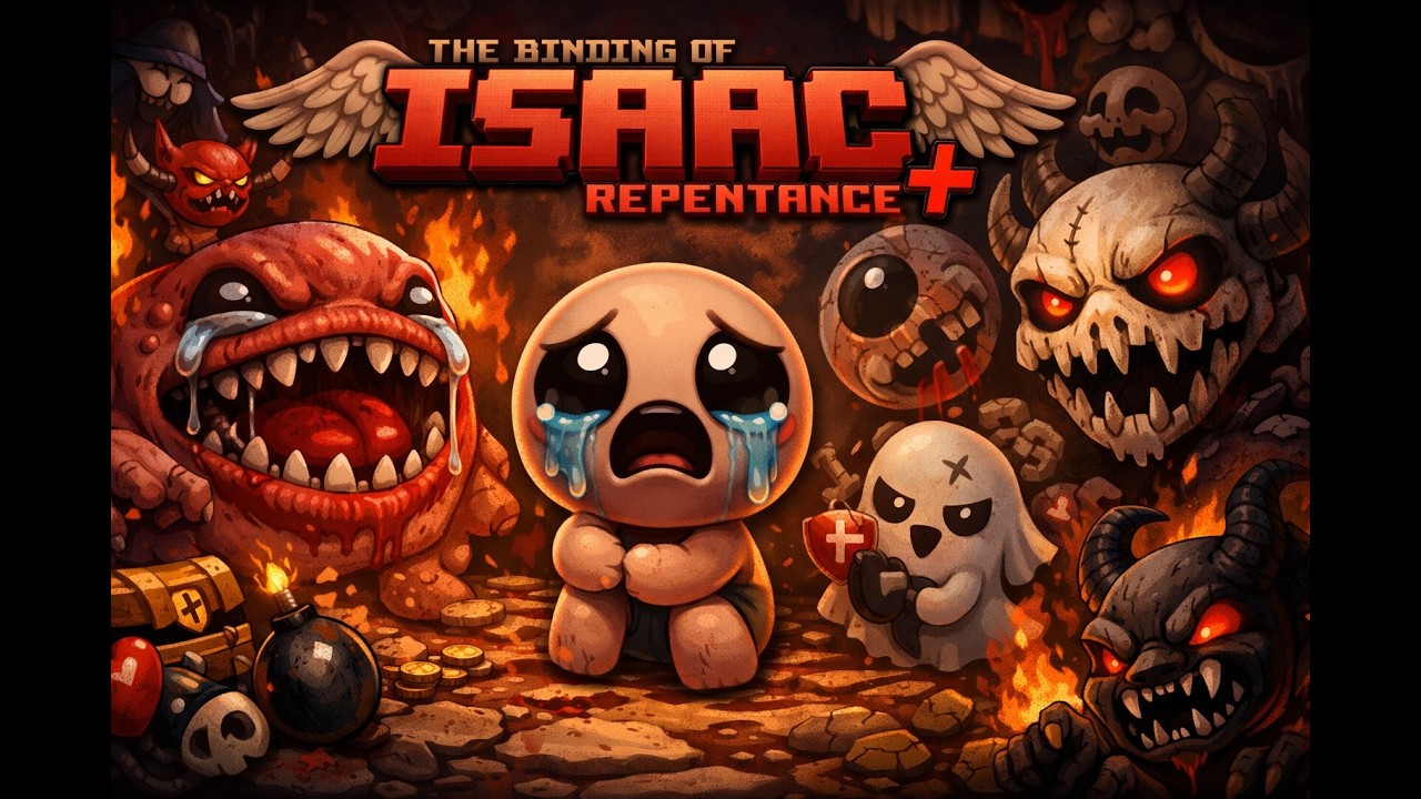 The Binding of Isaac играет новичок 818/1000 нужна твоя подписка
