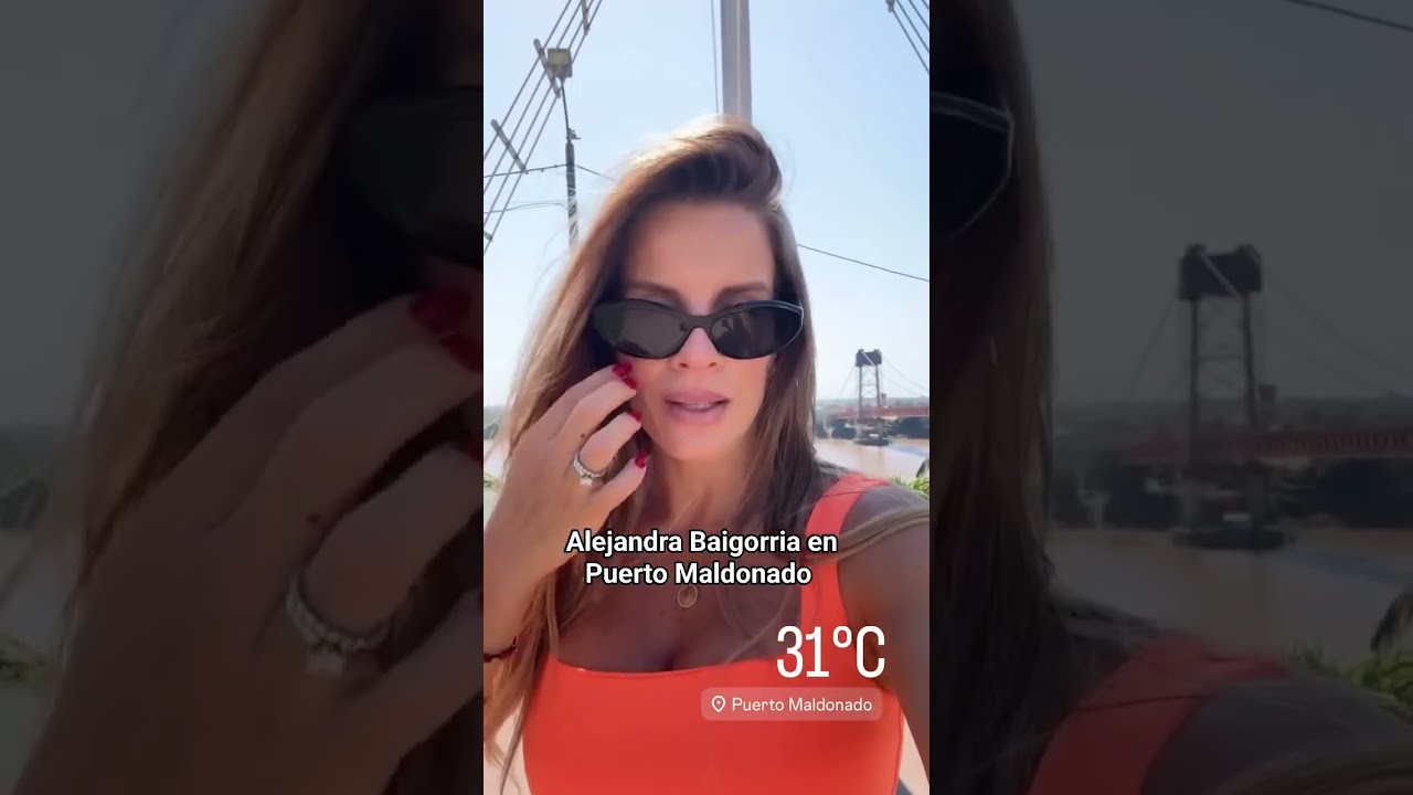 Alejandra Baigorria en Puerto Maldonado. #alejandrabaigorria #farandulaperuana