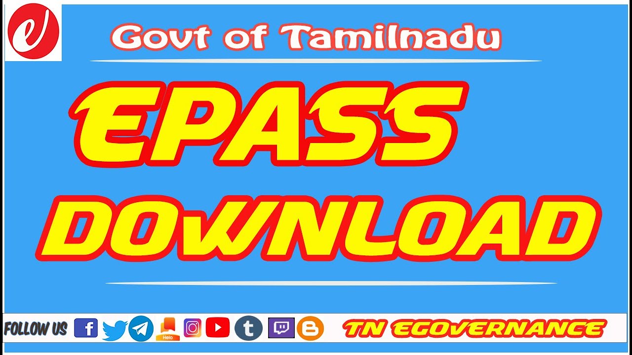 How to Download ePass in TNeGA | Tamil Nadu | Download Online.