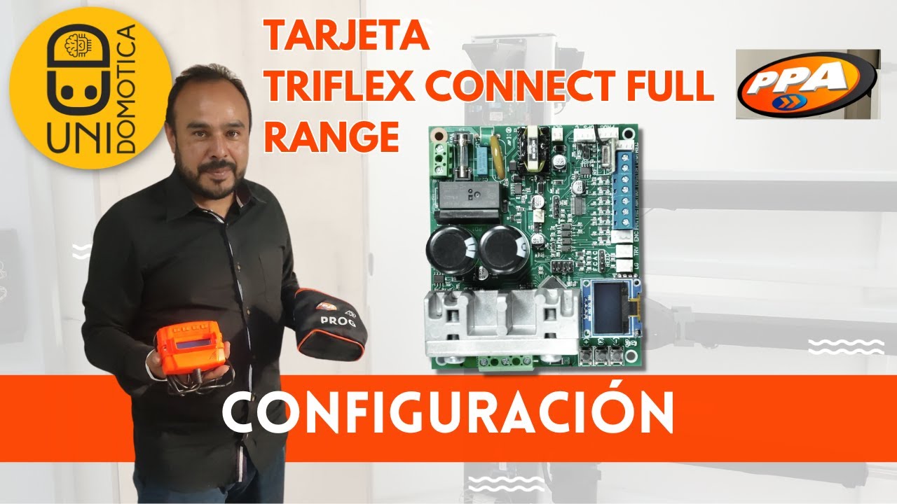 Configuración Tarjeta Triflex Connect Fullrange PPA para motores y talanqueras