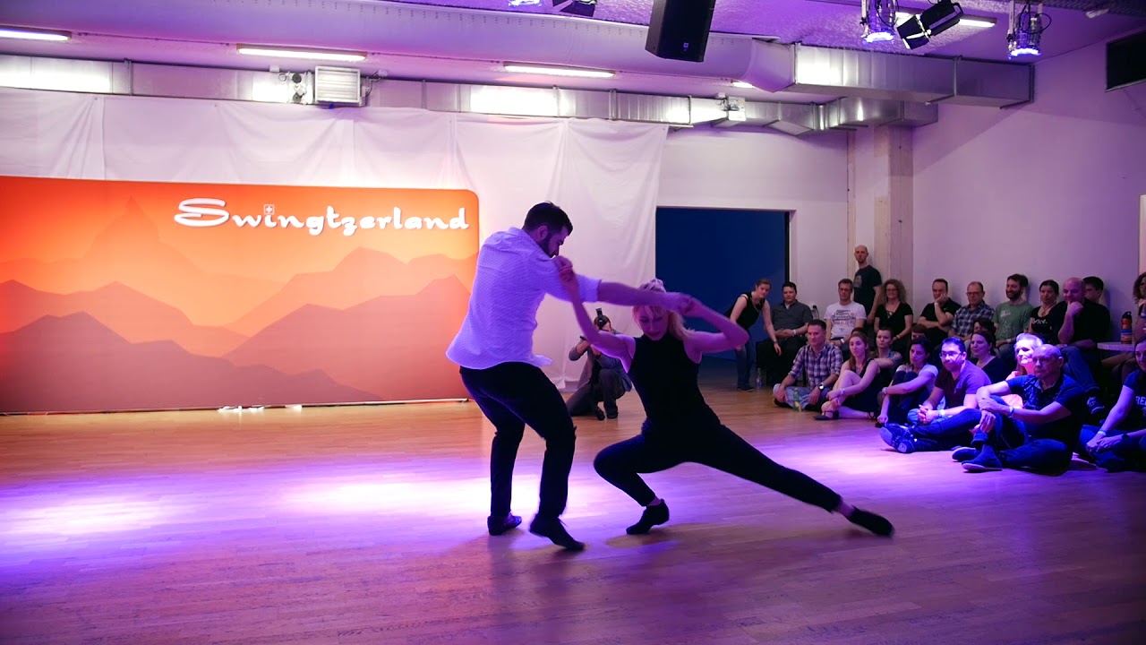 Ben Morris & Victoria Henk - Swingtzerland 2019 Pro Show - Improv West Coast Swing Dance