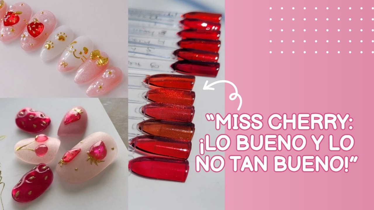 Probe Geles rojo vitral y rojo ojo de gato mis cherry