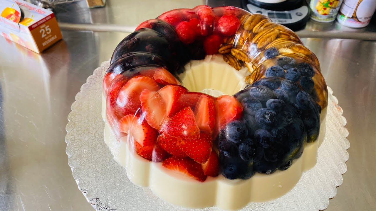 Gelatina encapsulada de frutos rojos 🥰 receta economica